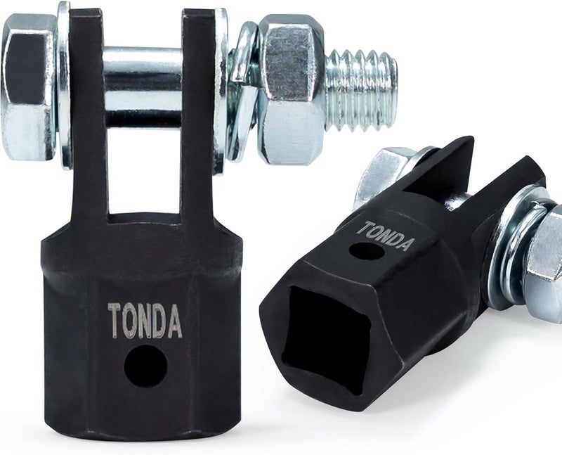 TONDA Scissor Jack Drill Adapter for 1/2 Inch Impact Wrench or 13/16 Inch Lug Wrench, 2 Pack - Image 1
